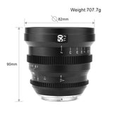 SLR Magic MicroPrime Cine 50mm T1.2 Lens (E-Mount) Lens - CINEGEARPRO