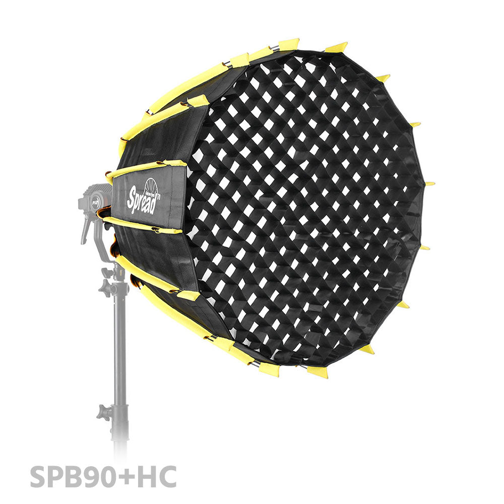 FALCONEYES Softbox With HoneyComb Grid (70cm/90cm) For P-12 LED Fresnel Light Lighting Accessories - CINEGEARPRO