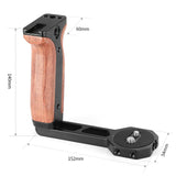 SmallRig 2222 Universal Wooden Side Handle for RoninS/Zhiyun Crane Series Handheld Gimbal Wooden Handles - CINEGEARPRO