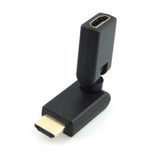 CGPro AM-AF-360 HDMI Type A Male to Type A Female 360 Degree Angled Rotating Extension Adapter HDMI Adaptor - CINEGEARPRO