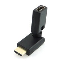 CGPro AM-AF-360 HDMI Type A Male to Type A Female 360 Degree Angled Rotating Extension Adapter