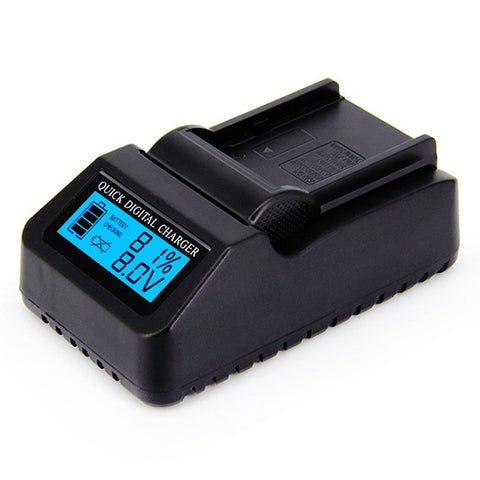 Single Charger With LCD Display For NP-F Series Battery