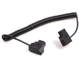 CGPro Coiled D-TAP Male to Male 2 Pin Extension Cable for DSLR Rig Power Cable - CINEGEARPRO