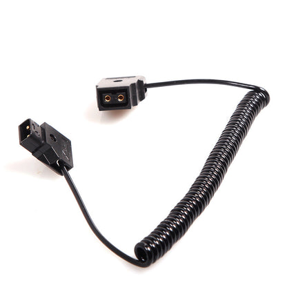 CGPro Coiled D-TAP Male to Female 2 Pin Extension Cable for DSLR Rig Power Cable - CINEGEARPRO