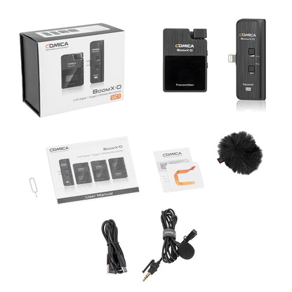 COMICA BoomX-D 2.4G Digital 1-Trigger-2 Wireless Microphone For Smartphone