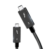 CINEDISKPRO Thunderbolt 3 Cable (40Gbps) 100W USB-C to USB-C 50cm/19.69" E-Mark Chip