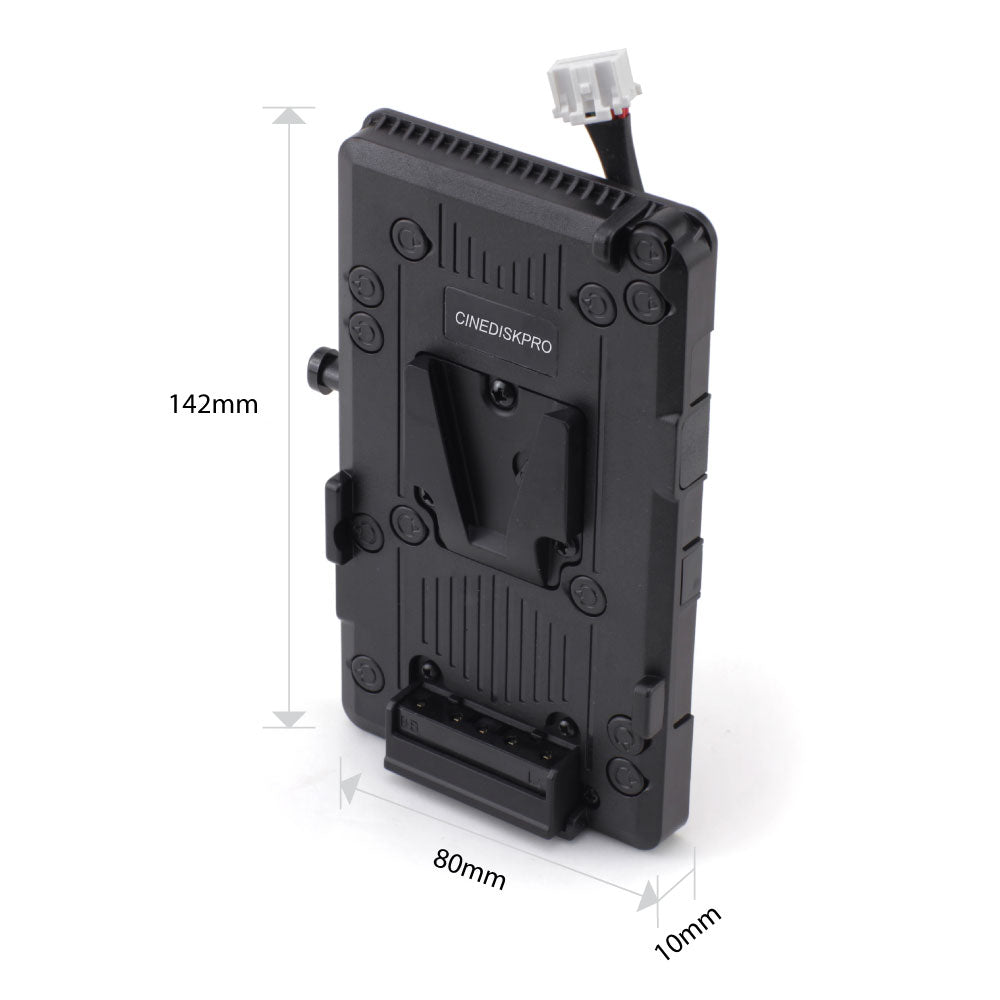 CINEDISKPRO V-Mount Battery Plate for BlackMagic URSA MINI PRO 4K 4.6K Cinema Camera Battery Plate - CINEGEARPRO