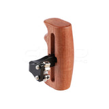CGPro Versatile Wooden Handgrip With Invertible & Adjustable 1/4" Thumbscrew Connection (Either Side) Wooden Handles - CINEGEARPRO