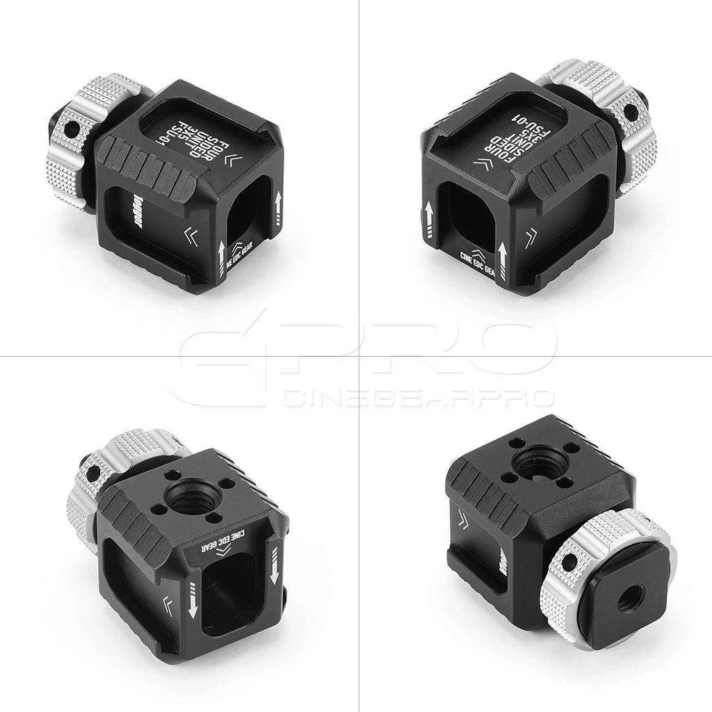 Vlogger 4Side Cold Shoe Mount Adapter Camera Hot Shoe Unit