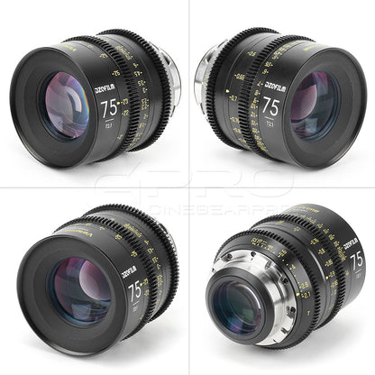 DZOFILM 75mm T2.1 VESPID Prime Full Frame Cinema Lens PL&EF interchangeable Mount