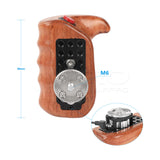 CGPro Right Side Wooden Hand Grip With Video Control Trigger For Cameras / Camcorder Using LANC Protocol