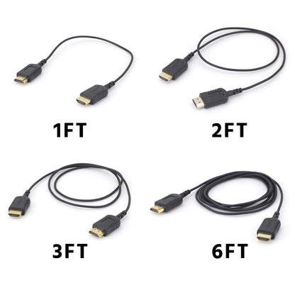 CGPro Hyper-Thin Super Flexible HDMI Cable A Male to A Male (1FT/2FT/3FT/6FT) HDMI Cable - CINEGEARPRO