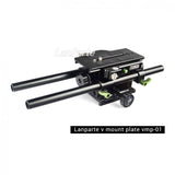 LanParte VMP-01 Height Adjustable Universal V-mount Baseplate Baseplates - CINEGEARPRO