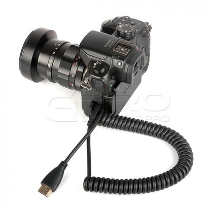 CGPro AM-CM-SC HDMI Spring Coiled Type A to C Cable HDMI Cable - CINEGEARPRO