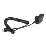 CGPro AM-DM-SC HDMI (A) to Micro HDMI (D) Spring Curl Cable V1.4 1080P 3D 4K HDMI Cable - CINEGEARPRO