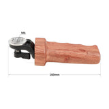 CGPro Wooden Grip With Top ARRI Rosette M6 Thread Connection For DLSR Camera Shoulder Mount Rig Rod Handles - CINEGEARPRO