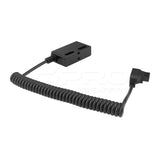 CGPro D-Tap To LEMO 3 Pin male connector Coiled Power Cable Power Cable - CINEGEARPRO