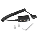 CGPro D-Tap To LEMO 3 Pin male connector Coiled Power Cable Power Cable - CINEGEARPRO