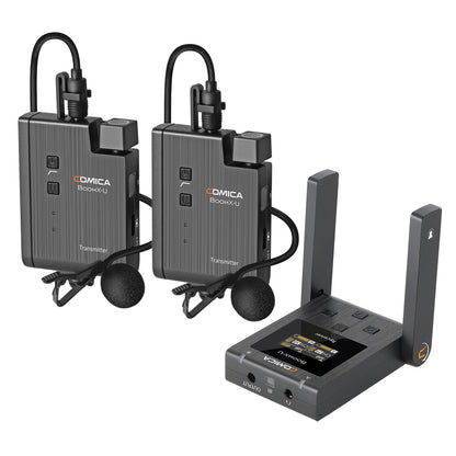 COMICA BoomX-U U2 Broadcasting-Level Multi-functional Mini UHF Wireless Microphone Dual Channel