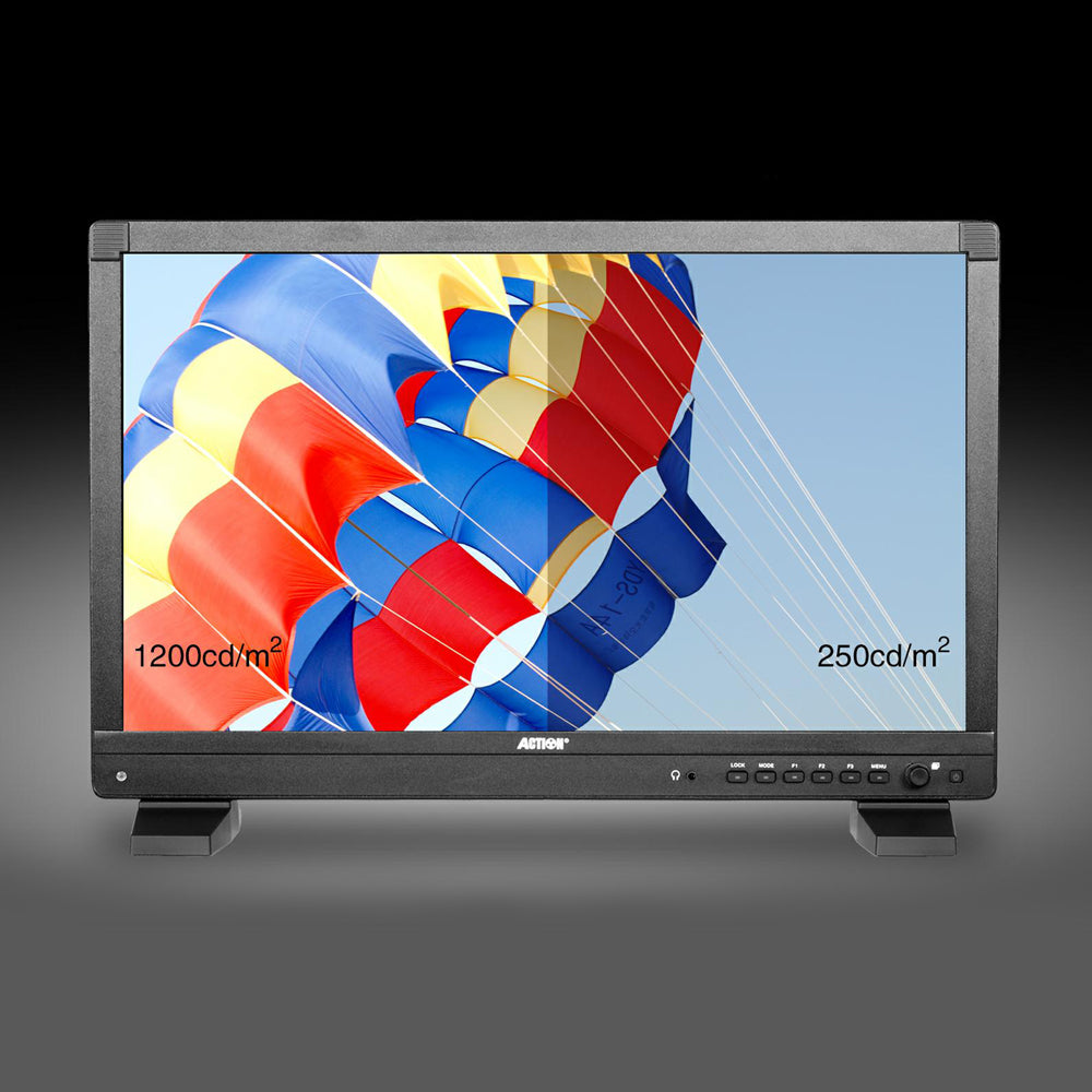 RUIGE-ACTION AT-2151HD 21.5” Ultra Bright 3G-SDI HDMI Broadcast Director Monitor Case Kit Monitor - CINEGEARPRO