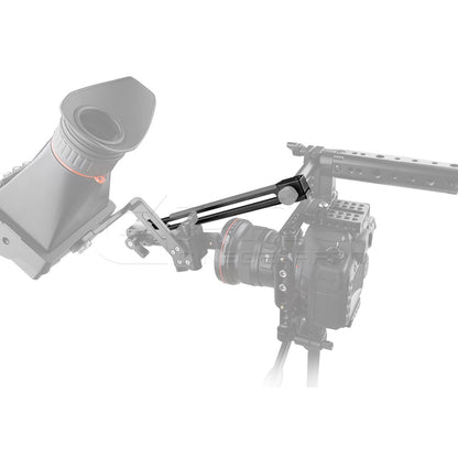 CGPro NATO Rail With 15mm Rod Clamp to M6 ARRI Rosette Mount  - CINEGEARPRO