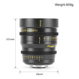 Mitakon 35mm T1.0 Speedmaster APS-C Cinema Lens
