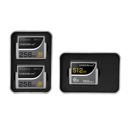 CINEDISKPRO CFast 2.0 Memory Card 4K RAW 512GB