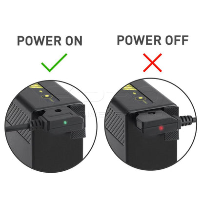 CGPro NP-F970/550 D-Tap Dummy Battery DC Coupler w/ Reverse Polarity Protection