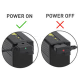 CGPro NP-F970/550 D-Tap Dummy Battery DC Coupler w/ Reverse Polarity Protection