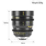 Mitakon 25mm T1.0 Speedmaster Cinema Lens MFT Mount