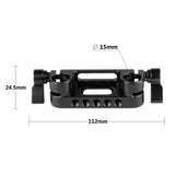 CGPro 15mm Rail Clamp With 1/4” Mounting Screw Rod Clamps - CINEGEARPRO