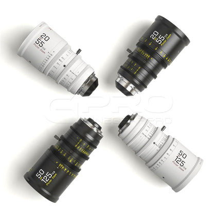 DZOFILM Pictor Zoom Dual Lens Bundle 20-55mm + 50-125mm T2.8 Limited Edition (PL&EF interchangeable Mount, White)