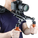 CGPro 15mm Rod Clamp Crossbar With Dual ARRI Rosette Mount Rosette Components - CINEGEARPRO