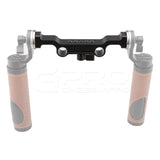 CGPro 15mm Rod Clamp Crossbar With Dual ARRI Rosette Mount Rosette Components - CINEGEARPRO