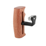 CGPro Versatile Wooden Handgrip With Invertible & Adjustable 1/4" Thumbscrew Connection (Either Side) Wooden Handles - CINEGEARPRO