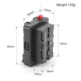 CGPro V-Lock to NP-F Battery Plate