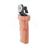 CGPro Wooden Grip With Top ARRI Rosette M6 Thread Connection For DLSR Camera Shoulder Mount Rig Rod Handles - CINEGEARPRO