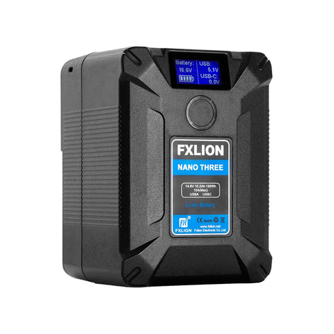 Fxlion Nano THREE 150Wh Ultra compact V-Mount Battery