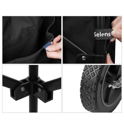 Selens Multi-Functional Portable Folding Tool Cart Large Load-Bearing for Photography Studio