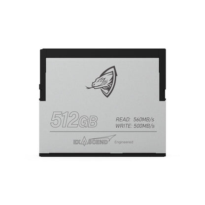Exascend Archon CFast 2.0 Memory Card 256GB/512GB/1TB 500MB/S RED APPROVED