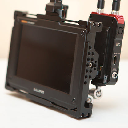 CGPro LILLIPUT H7 H7S 7 Inch 4K Monitor Cage Kit Protective Armor With 1/4" Mounting Points & Shoe Mounts