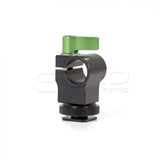 LanParte HSRM-01 15mm rod clamp with a male cold shoe adapter Rod Clamps - CINEGEARPRO