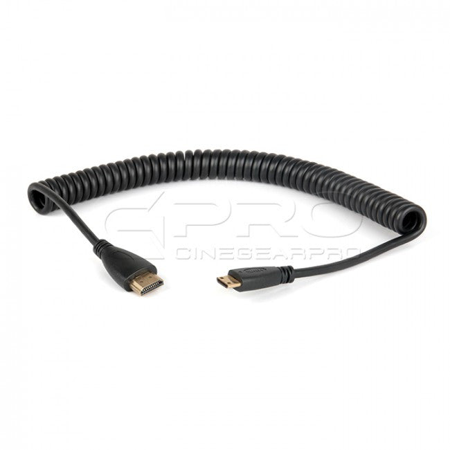 CGPro AM-CM-SC HDMI Spring Coiled Type A to C Cable HDMI Cable - CINEGEARPRO