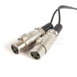 CGPro Dual Female XLR Cable to Single Male XLR Audio Cable - CINEGEARPRO