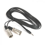 CGPro Dual Male XLR Cable to 3.5mm jack Audio Cable - CINEGEARPRO