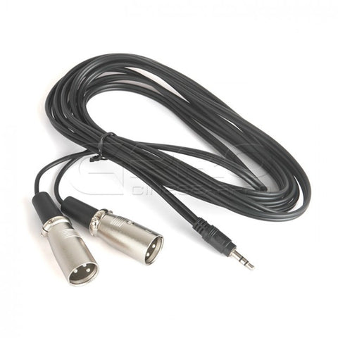 CGPro Dual Male XLR Cable to 3.5mm jack