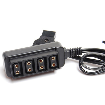CGPro Male D-Tap Power Tap to 4 Female D-Tap P-Tap Hub Adapter for Photography Power Power Cable - CINEGEARPRO