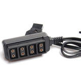 CGPro Male D-Tap Power Tap to 4 Female D-Tap P-Tap Hub Adapter for Photography Power Power Cable - CINEGEARPRO