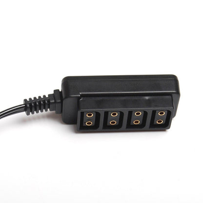 CGPro Male D-Tap Power Tap to 4 Female D-Tap P-Tap Hub Adapter for Photography Power Power Cable - CINEGEARPRO