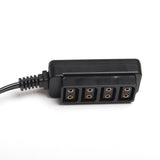 CGPro Male D-Tap Power Tap to 4 Female D-Tap P-Tap Hub Adapter for Photography Power Power Cable - CINEGEARPRO